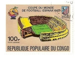Sellos de Africa - Rep�blica Democr�tica del Congo -  Copa mundial de futbol, España 82.