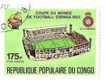 Stamps Democratic Republic of the Congo -  Copa mundial de futbol, España 82.