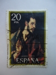 Stamps Spain -  Santo Tomás (El Greco)