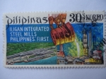 Sellos de Asia - Filipinas -  Iligan Acerias integradas - Iligan Integrated Steel Mills-Philippines First.