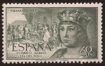Stamps : Europe : Spain :  V Centenario nacimiento Fernando el Católico  1952 60 cents