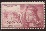 Stamps : Europe : Spain :  V Centenario nacimiento Isabel la Católica  1951 1,30 ptas