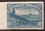 Stamps Spain -  Defensa de Madrid  1938 sin dentar 45 cents + 2 ptas