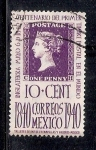 Sellos del Mundo : America : M�xico : Centenario del primer timbre postal en el mundo