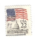 Stamps United States -  Bandera USA