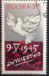 Stamps Poland -  Paloma sobre fecha liberacion