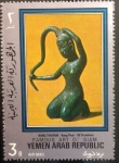 Stamps Yemen -  Escultura siamesa siglo XV