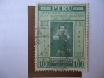 Stamps Peru -  1 Centenario de la Implantación de la Telegrafía Eléctrica entre Lima y Callao 1857-1957 - Libertado