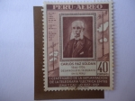 Stamps Peru -  Carlos Paz Soldan 1844-1926 - Desarrollo del Telégrafo.