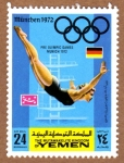 Stamps Yemen -  RES-SALTO DE TRAMPOLIN