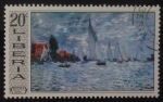 Stamps Liberia -  Regata en Argenteul, Monet