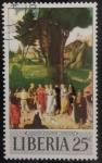 Stamps Liberia -  Juicio de Salomón, Giorgione