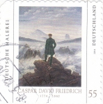 Stamps Germany -  pintura de Caspar David Friedrich