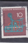 Stamps : Europe : Germany :  150 aniversario máquina impresora
