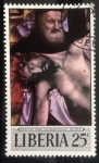 Stamps Liberia -  Descenso de la Cruz, R. Van der Weyden