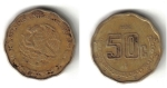 monedas del Mundo : America : M�xico :  50 Centavos
