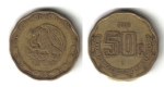 monedas de America - M�xico -  50 Centavos