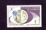 Stamps : Africa : Cameroon :  primera tv de america a europa