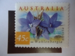 Stamps Australia -  Wahlenbergia-Stricta-1999.
