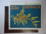 Stamps Australia -  Leafy Sea-Dragon - Scott/Aus. 909 - 1985.