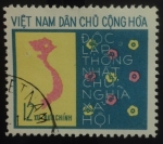 Stamps Vietnam -  Mapa unificación 