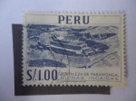 Stamps Peru -  Fortaleza de Paramonga, Ruinas Incaicas.