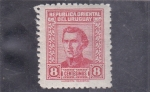 Stamps Uruguay -  general José Artigas