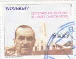 Sellos de America - Paraguay -  centenario nacimiento Gabriel Casaccia Bibolini