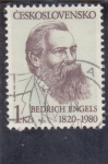 Stamps Czechoslovakia -  Bedrich Engels 1820-1980
