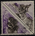 Stamps Republic of the Congo -  Bicicleta y camión 