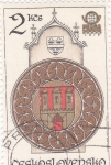 Stamps Czechoslovakia -  escudo de Praga