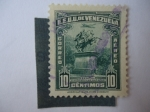 Stamps Venezuela -  Estatua de Simón Bolívar - caracas.