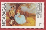 Stamps Nicaragua -  Pintores famosos Gainsborough