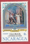 Stamps : America : Nicaragua :  Vía Crucis Catedral de León