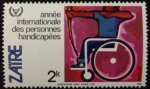 Stamps Democratic Republic of the Congo -  Arquero en silla de ruedas