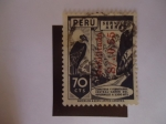 Stamps Peru -  CarreterA y Ferrocarril Central-Cañón del Infierno - Cóndor de los Andes.