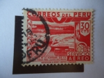 Stamps Peru -  Boca Toma de la Achirana, río Ica.