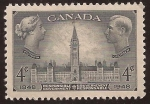 Sellos del Mundo : America : Canad : Centenario de Gobierno Responsable  1948 4 centavos