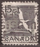 Stamps Canada -  Alcatraz Atlántico  1954 15 centavos