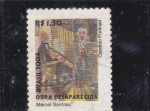 Stamps Brazil -  obra desaparecida