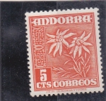 Sellos de Europa - Andorra -  flores