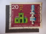 Stamps Germany -  Intertionale Verkehrsausstellungg 1965.
