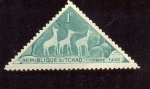 Stamps Chad -  Grabados rupestres prehistóricos en las montañas de Tibesti