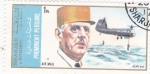Stamps United Arab Emirates -  general Degaulle- rescate con helicoptero