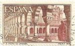 Stamps Spain -  MONASTERIO DE SAN PEDRO DE CARDEÑA. EL CLAUSTRO. EDIFIL 2444