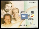 Sellos de Europa - Espa�a -  Personajes de la Televisión - 150 Aniversario del sello español HB