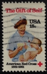 Stamps United States -  cruz roja americana