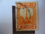 Stamps Peru -  Monumento a la Victoria del 2 de Mayo de 1866, contra España (Guerras Hispanoaméricana) 
