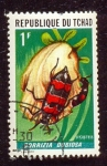 Stamps Chad -  insectos