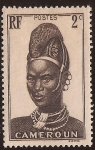 Stamps Cameroon -  Mujer del Lamidato de Mandara  1939 2 cents